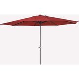 Evinizin Atölyesi 3 M Makaralı Bahçe Şemsiyesi Balkon Şemsiyesi Teras Şemsiyesi - 3 x 3 m - Kırmızı