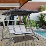 Evinizin Atolyesi Evinizin Atölyesi 3 Kişilik Metal Bahçe Balkon Salıncak