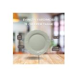 Evinizin Yardımcısı Mika Tabak& Parti Tabak&parti Mika Tabak & Doğum Günü Tabak & Plastik Tabak 19 Cm - 6 Adet