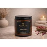 Evinya Pink Rose Mum 250 ml – Gül Kokulu Dekoratif Mum | Romantik ve Ferah Atmosfer - KOKULAR