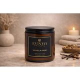Evinya Vanilla Noir Mum 250 ml – Vanilya ve Oryantal Koku | Lüks Dekoratif Mum - 1 Adet