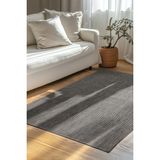 Evisa Ince ve Şık Sisal Dokuma Kalitesinde Kilim – Kolay Temizlik, Robot Süpürge Uyumlu - Antrasit - Gri - 120 x 180 cm