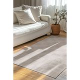 Evisa Ince ve Şık Sisal Dokuma Kalitesinde Kilim – Kolay Temizlik, Robot Süpürge Uyumlu - Krem - Vizon - 100 x 380 cm