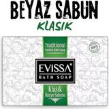 Evissa Klasik Banyo Sabunu 4×150 gr 600 gr Beyaz Sabun