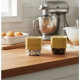Evist 20 Adet - Kare & Kalın ( Gold & Folyolu ) Muffin Kağıt Kek Kapsülü ( 8.3x8.3cm & Derinlik:3.5cm ) - Çok Renkli