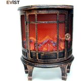 Evist Dekoratif Şömine Ateş Görüntüsü LED Işıklar - Hediyelik 30 cm - Çok Renkli - 30 x 10