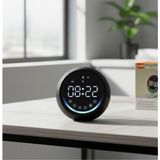 Evist Dijital Saat & Bluetooth Wireless ( Mini ) Hoparlör Speaker ( USB Şarjlı & Işıklı ) ( 5W ) - Çok Renkli