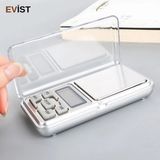 Evist POWER-668 Mh-Series (MİNİ=6X12CM) Hassas Tartı & Terazi (300GR/0.01GR - Şeffaf Pls.kapaklı & Pilli - Gri
