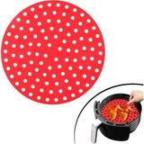 Evitrin Home® Siyah Isıya Dayanıklı Yıkanılabilir Silikon Fırın ve Airfryer Yuvarlak Model Pişirme Matı 23 cm