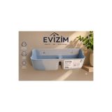Evizim Duvara Monte Terlik Düzenleyici Askılık Çift Bölmeli Banyo Kapı Arkası Organizer