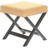 Evka Ahşap Bench Puf Dark - Sarı