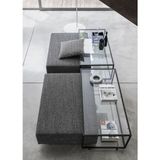 Evka Bellissimo Puflu Orta Sehpa Gri - 123*80*40