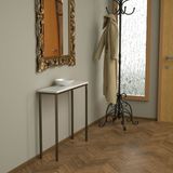 Evka Shiny Dresuar Eskitme Pirinç Beyaz Lake Tabla