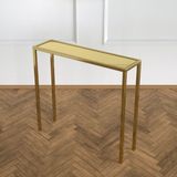 Evka Shiny Dresuar Pirinç Ayna Tabla - Gold