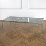 Evka Shiny Paslanmaz Ayak Siyah Mermer Tabla Orta Sehpa