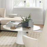 Evka Woven Beyaz Orta Sehpa- Beyaz Lake
