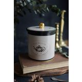 EVLE Azura Desenli Yuvarlak Metal Saklama Kabı, Erzak Saklama Kabı 14 X 15 Cm, 2.1 Litre, Er143-8f