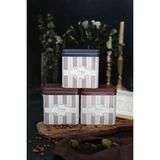 Evle Dikdörtgen Saklama Kabı 80X120 3 Lü Set, Elegance