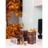 EVLE Efb21ı3 Dikdörtgen Kilitli Saklama Kabı 75x100x150 3 Lü Set, Plaid