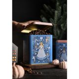 EVLE Er024-u9 Tales Cinderella Desenli Kare Metal Saklama Kabı 12x12 Cm