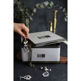Evle ER029-7F Azura Coffee Desenli Kare Metal Saklama Kabı