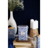 Evle ER043-2B Azulejos Love Desenli Dikdörtgen Metal Saklama Kabı