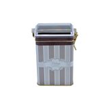 Evle ER043-7A Elegance Coffee Desenli Dikdörtgen Metal Saklama Kabı