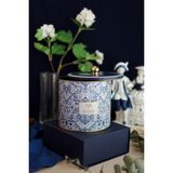 Evle ER146-3H Azulejos Aloha Desenli Yuvarlak Metal Saklama Kabı