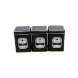 EVLE-Erb24v2 Kare Metal Saklama Kabı 75x75 3 Lü Set Trellis (Trellis)