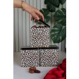 EVLE Erb36v4 Dikdörtgen Saklama Kabı 8 X 12 X 12 Cm, 3lü Set, Leo