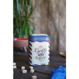EVLE Kare Metal Saklama Kabı, 10.8 x 10.8 x 11.8 cm, 1.3 lt, Post Sweet Things