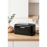 EVLE Menteşeli Metal Ekmek Kutusu 8.5 Lt Kapaklı Ekmeklik 20.9x36.5x16.3 cm