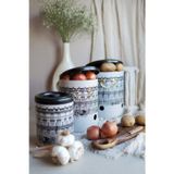 EVLE Metal Patates Soğan Kovası - Sebzelik - Patates Soğanlık Sepeti Sarımsaklık 3lü Set, City ERB29T9