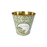 EVLE-Metal Popcorn Kutusu - Patlamış Mısır Kovası 13.5 Cm, Forrest (Forrest Green Home)