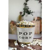 EVLE Metal Popcorn Kutusu - Patlamış Mısır Kovası 13.5 Cm, Mosaic Er149-1o