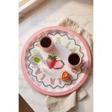 EVLE Metal Tepsi, 31.5 Cm Strawberry
