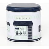 Evle Patisserie Mavi Ev Oval Saklama Kabı 108X150X130 mm 1,7 Lt EF004-F8