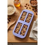 EVLE Silikon Müsli Bar, Granola ve Protein Bar Kalıbı - Yapışmaz Dikdörtgen Çikolata ve Kek Kalıbı