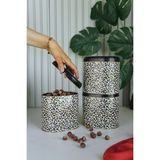 Evle Terrazo ERB07U4 3'lü Oval Metal Saklama Kabı Seti
