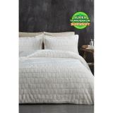Evlen Home Çift Taraflı Kişilik Kürk Yatak Örtüsü Uyku Seti Yumuşak Dolgulu Wellsoft Peluş 3 Parça Benita Krem Krem