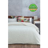 Evlen Home Collection 3 Kg Embos Baskılı Pamela Kalın Çift Kişilik Battaniye 230x240 Cm Krem