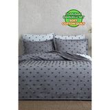 Evlen Home Collection Ash Pike Takımı ( Yatak Örtüsü ) Seti Tek Kişilik Pamuklu 2 Parça Yumuşak Günlük - 180 x 240 cm - Gri