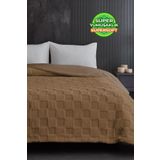 Evlen Home Collection Çift Kişilik Tavşan Tüyü Yorgan Dolgulu Peluş Yumuşak Welsoft 1 Parça Floy Kahve