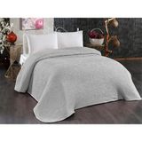 Evlen Home Collection Embos Baskılı Pamela Kalın Çift Kişilik Gri 230x240 cm Battaniye