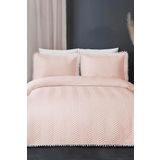 Evlen Home Collection Kapitone Ponponlu Pudra Tek Kişilik Yatak Örtüsü