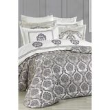 Evlen Home Collection Lauren Çeyiz Seti 10 Parça Nevresimli Çift Kişilik Yatak Örtüsü Lila/silver - 260 x 270 cm