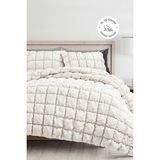 Evlen Home Collection Puff Yatak Örtüsü Seti Tek Kişilik El Işi Pamuklu Yorgan Uyku Takımı 2 Parça - Beyaz - 180 x 240 cm