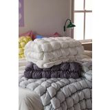 Evlen Home Collection Puff Yatak Örtüsü Seti Tek Kişilik El İşi Pamuklu Yorgan Uyku Takımı 2 Parça Beyaz