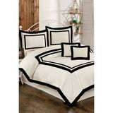 Evlen Home Collection Roma Jakarlı Yatak Örtüsü Çift Kişilik 5 Parça - 240 x 250 cm - Krem