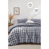 Evlen Home Collection Yatak Örtüsü Seti Tek Kişilik Peluş Yumuşak Tavşan Tüyü Yorgan Wellsoft 2 Parça Lory Gri